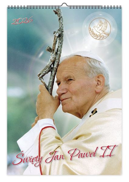 Kalendarz A3 V.8 Święty Jan Paweł II Pan Kalendarzyk